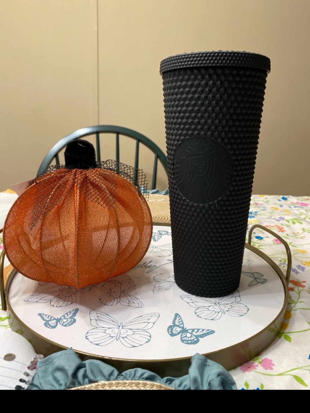 Starbucks Black Studded Tumbler with Matte Logo